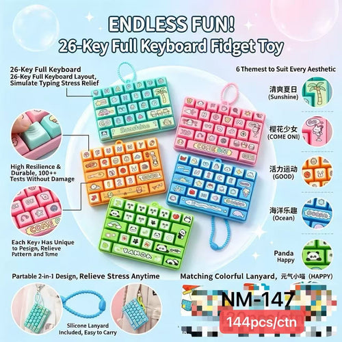 26-Key Keyboard Fidget Toy