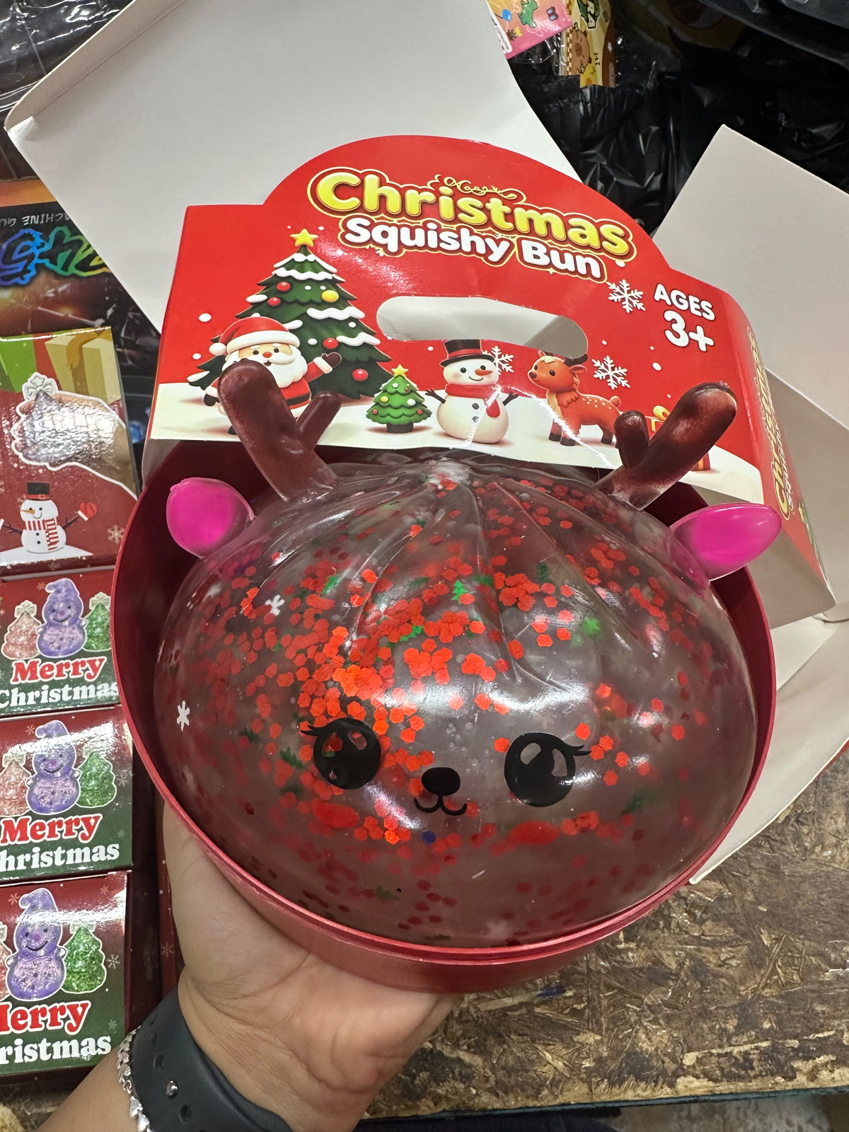 Christmas Squishy Bun (Reindeer)