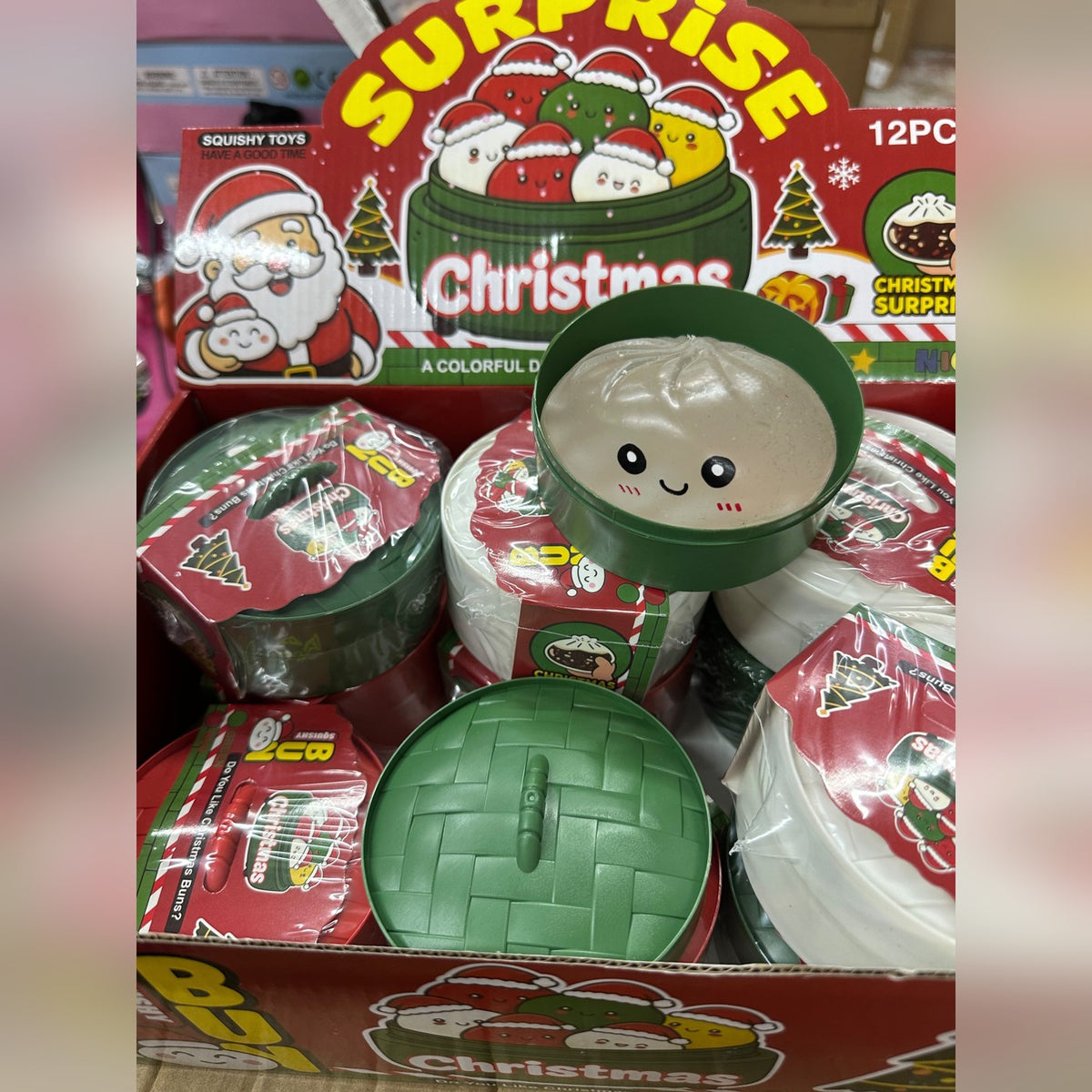 Christmas Surprise Squishy Bun