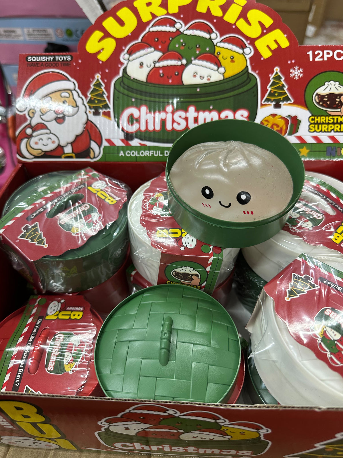 Christmas Surprise Squishy Bun