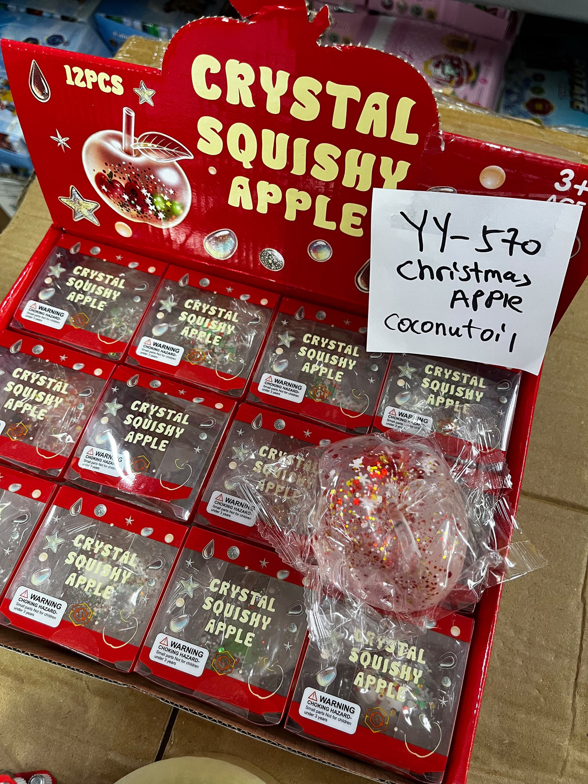 Crystal Squishy Christmas Apple