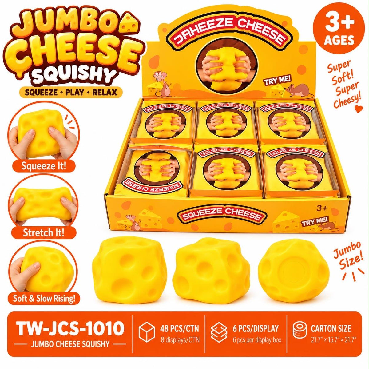 Jumbo Cheese Squishy