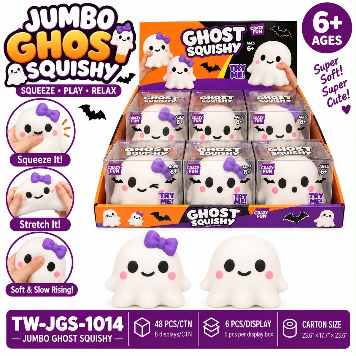 Jumbo Ghost Squishy