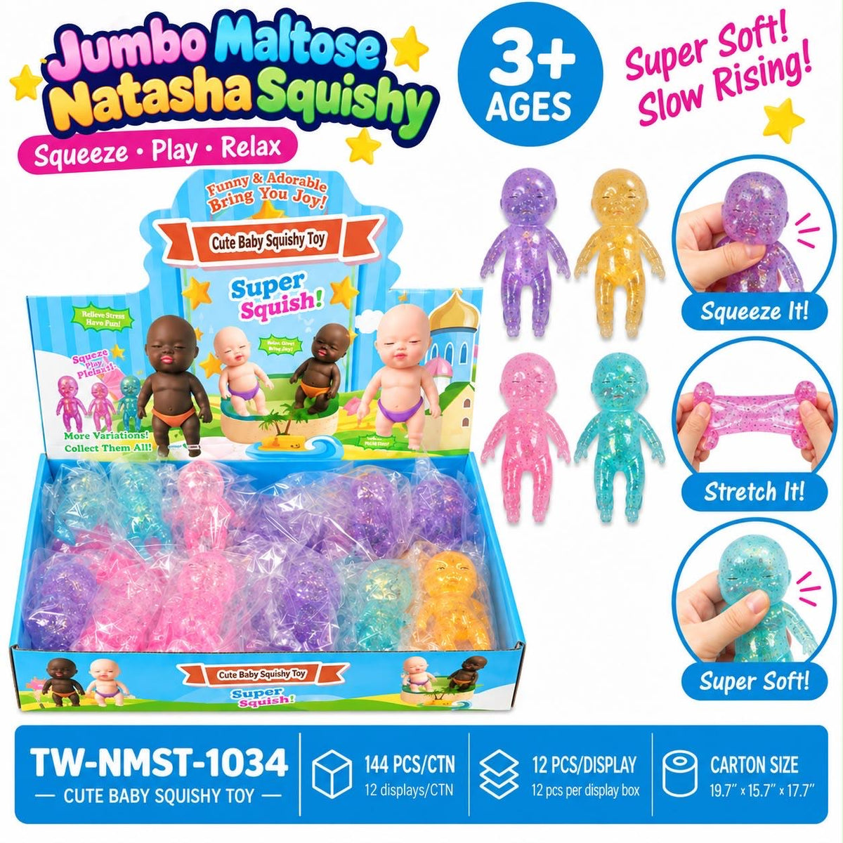Jumbo Maltose Natasha Squishy