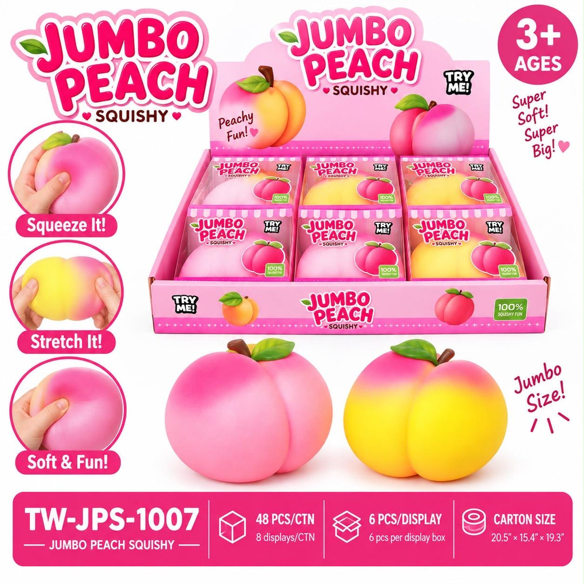 Jumbo Peach Squishy