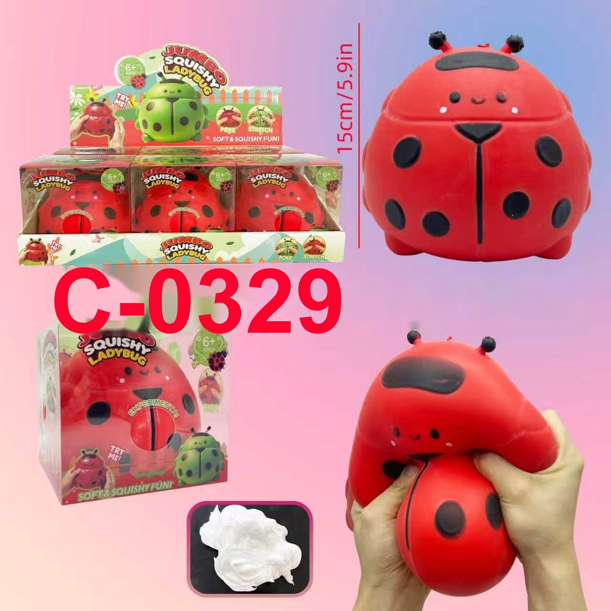 Jumbo Squishy Ladybug