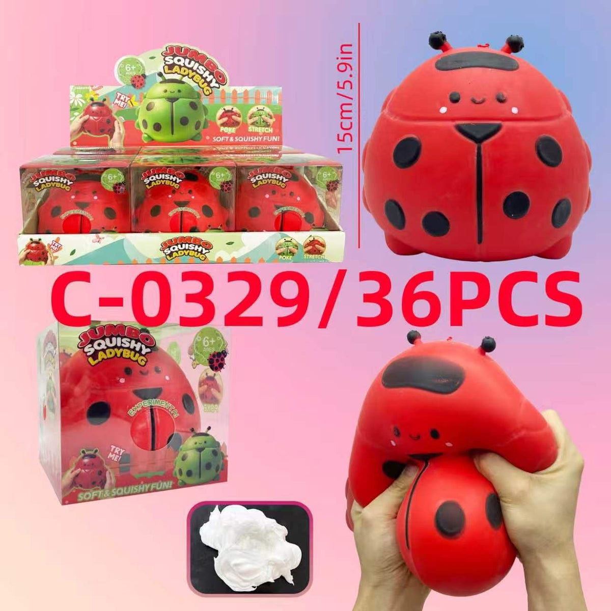 Jumbo Squishy Ladybug