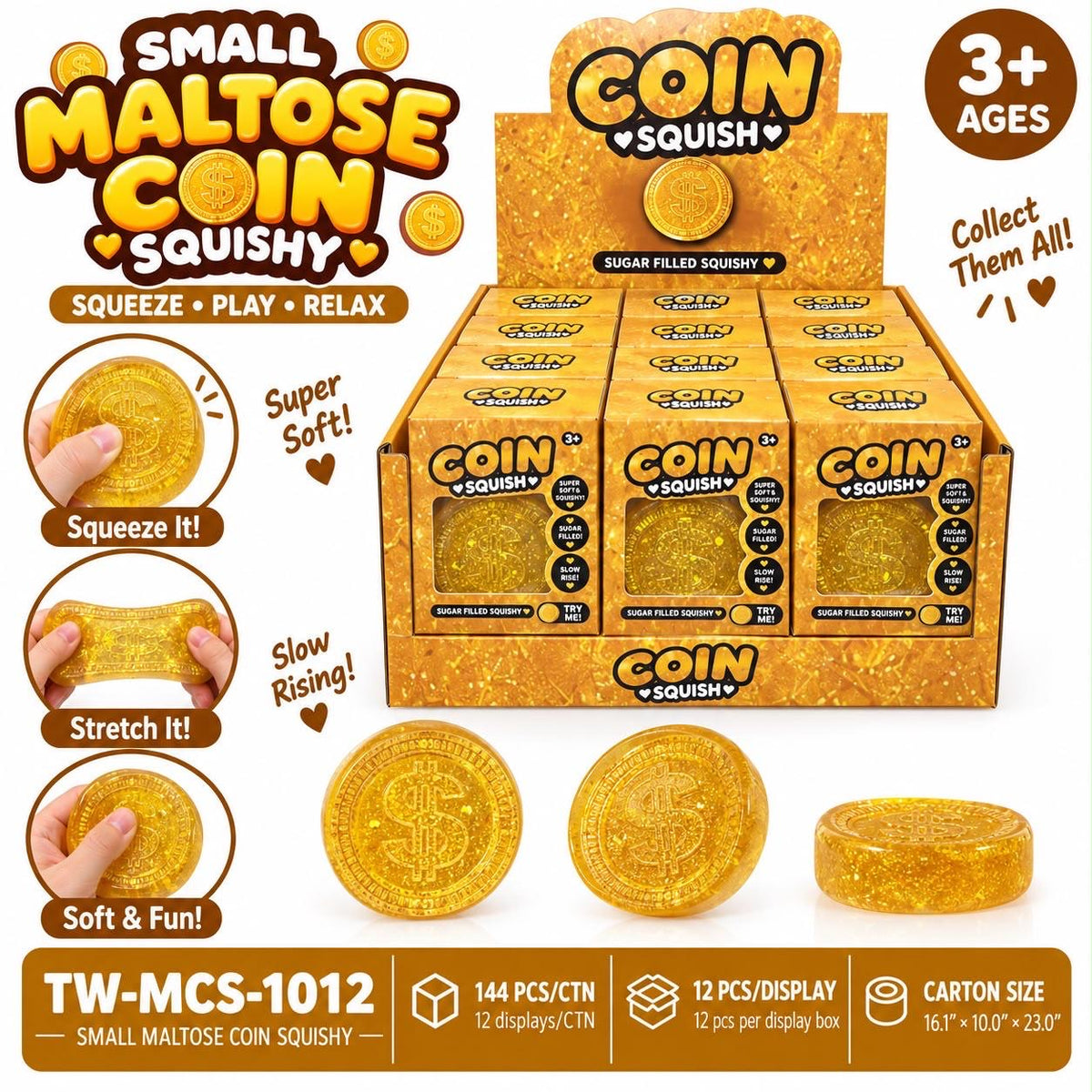 Small Maltose Coin Squishy