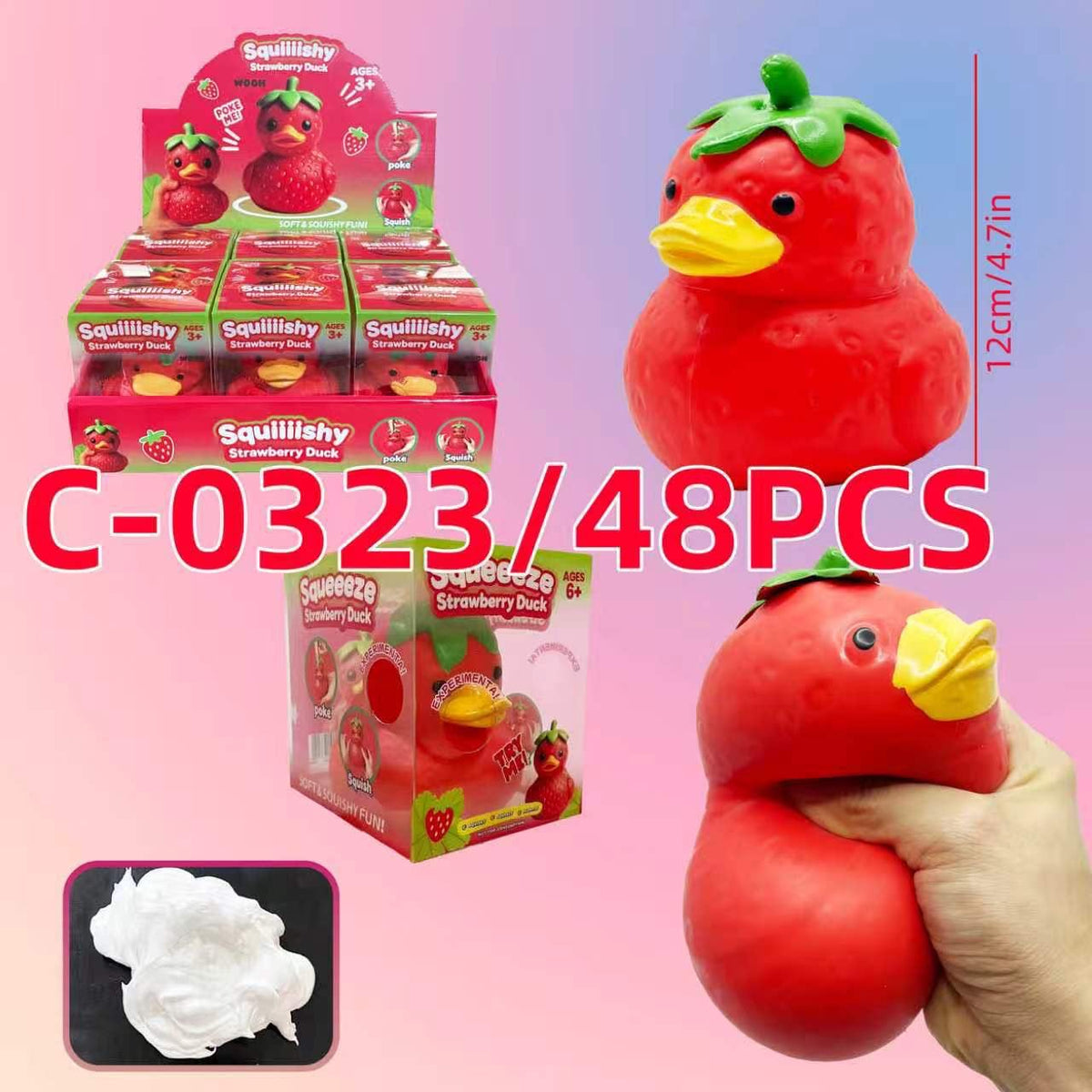 Squishy Strawberry Duck