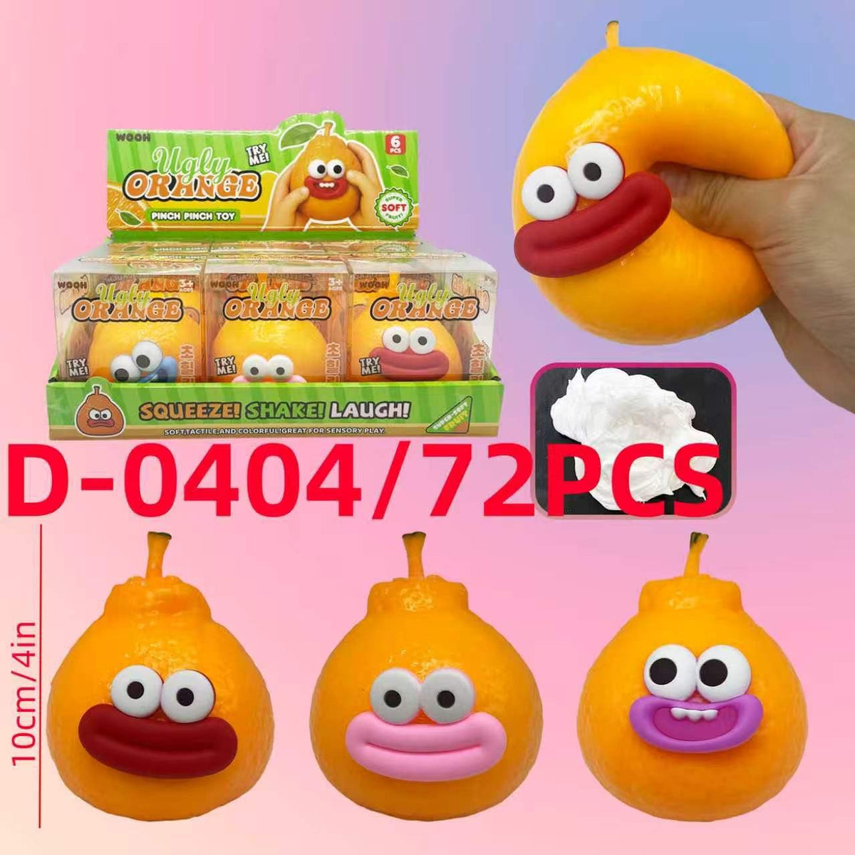 Ugly Orange Pinch Toy