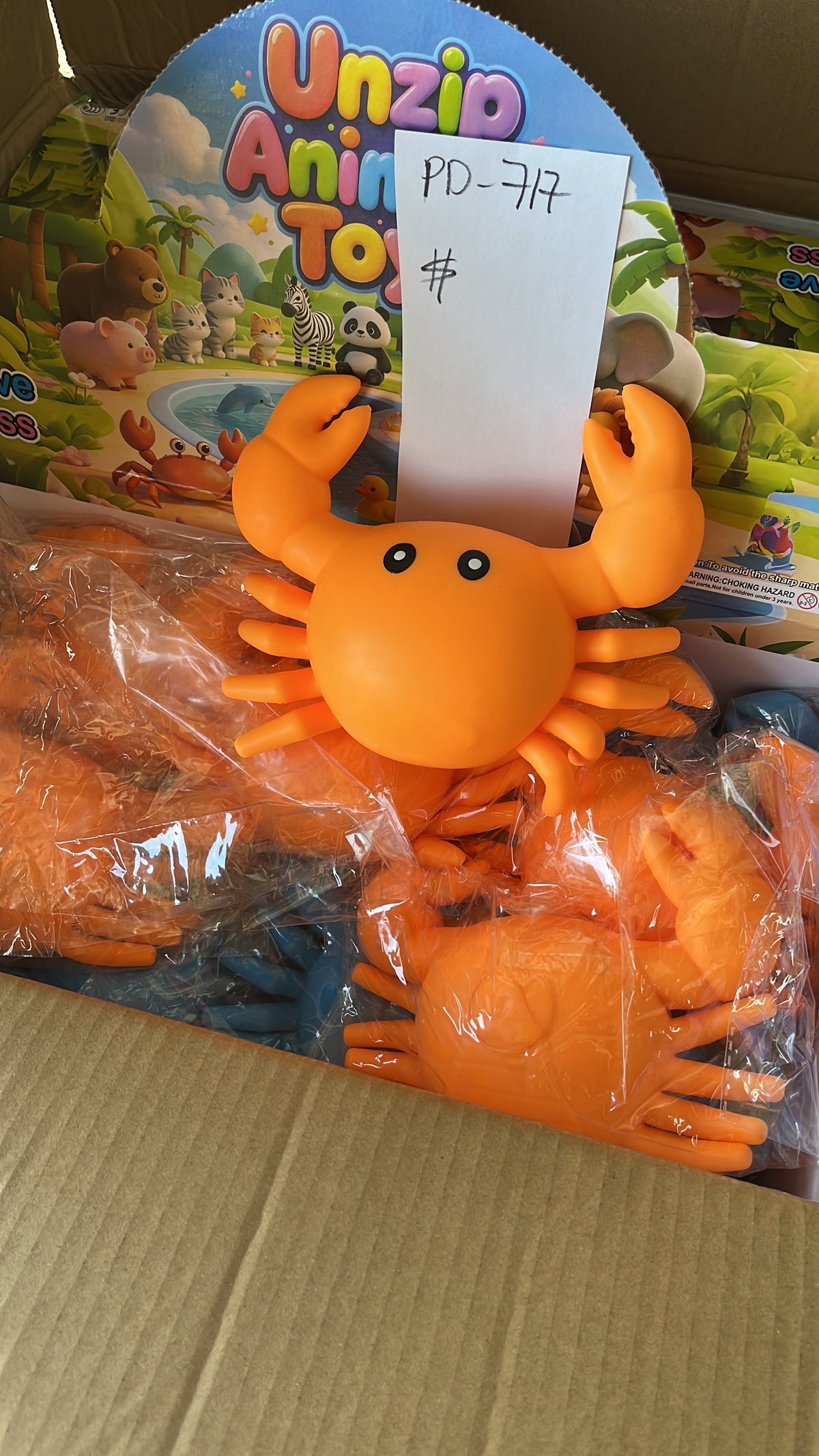 Unzip Animal Crab Squishy