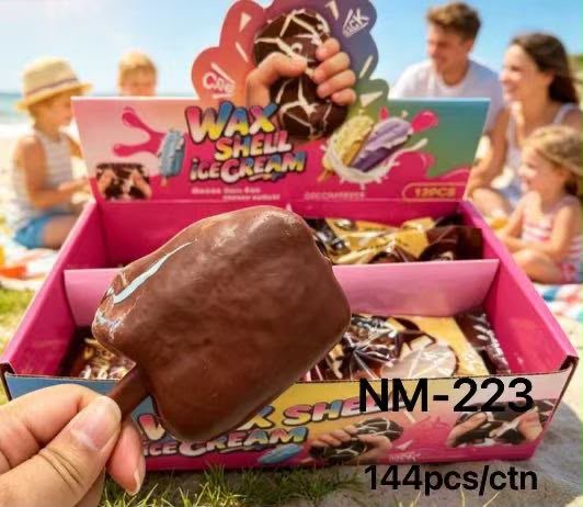 Wax Shell Ice Cream Squishy (Chocolate)